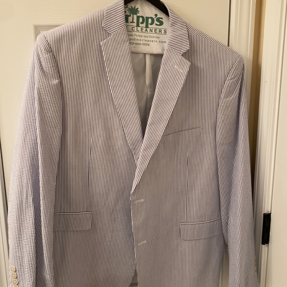 Saddlebred Seersucker Blazer, 46R